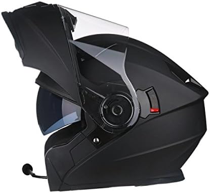 QPALZM Motorcycle Helmet Male Helmet With Bluetooth Full Half-style Summer Four Seasons Exposed Helmet Electric Locomotive,3WithBluetooth-XL