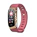 Produktbild BZLine Bluetooth Smartwatch, Information Erinnert IP67 Class Wasserdichte Gesundheitsüberwachung Smart Watch für iOS Android Samsung Huawei Sony LG HTC Google Herren Damen Kinder Mädchen (Hot Pink)