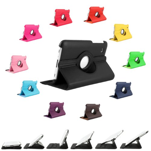 360    7 0 Luxus Tasche SAMSUNG GALAXY TAB 2 7 0 P3100 P3110 H  lle Schutz Etui Tasche Cover Case mit St  nderfunktion  Schwarz 