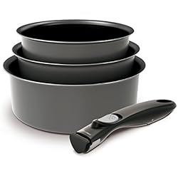 BATTRINOX 181102 - Set de casseroles - 4 Pièces Gris - Tous feux dont induction