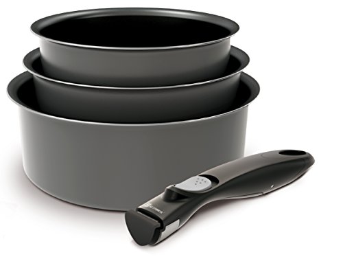 BATTRINOX 181102 - Set de casseroles - 4 Pièces Gris - Tous feux dont induction