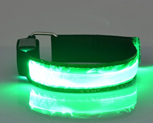 Kailian ® LED Fahrradlampe Wristband Licht Blinklicht joggen Außen Schulweg Kinder Fahrrad Hundehalsband (6 Farben erhältlich) - 2