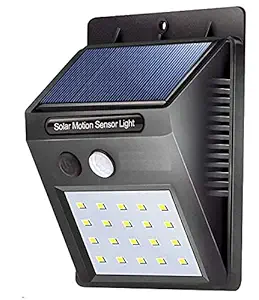 Sposito LED Bright Outdoor Security Lights with Motion Sensor Solar Powered Wireless Waterproof Night Spotlight for Outdoor/Garden Wall, Solar Lights for Home (20 LED Light, 1)