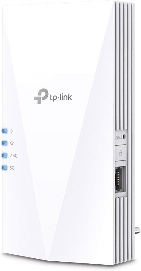 TP-Link RE500X, AX1500 Mbps OneMesh Wi-Fi 6 Menzil Genişletici, Geniş Bant/Wi-Fi Genişletici, 1 Gigabit Bağlantı Noktası ile Güçlendirici/Hotspot, Dahili Erişim Noktası Modu