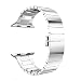 Produktbild Vamoro Schmetterlingsschnalle Edelstahlarmband Edelstahl Metall Uhrenarmband Ersatz Uhren-Armband Magnet Uhrenarmband für Apple Watch Serie 4 44MM(Silber)