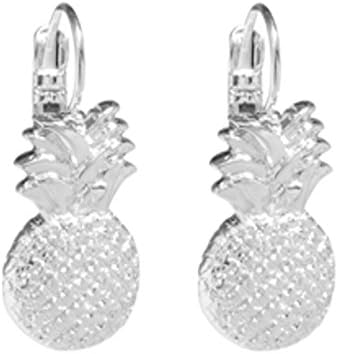 N/L SALE! DANON JEWELLERY: SHINY SILVER PINEAPPLE CHARM DROP EARRINGS