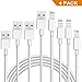 Price comparison product image Lightning Cable 1M 1M 2M 3M, SURWELL 4Pack iPhone Charger Cable Fast Charging Lead for iPhone X 8 8 Plus 7 Plus 6 PlusiPad Pro Air, iPad Mini 2 3 4, iPod and iOS10 Devices