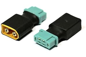 VUNIVERSUM 1 adaptateur premium MPX 6P 6 broches femelle vers prise mâle XT60 mâle - Fiche dorée - Protection contre l'inversion de polarité pour batterie Lipo - Câble adaptateur de Mr.müllbau®