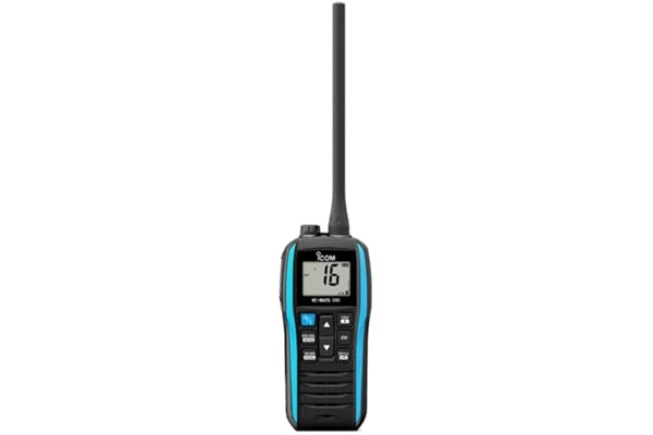ICOM IC-M25 Euro EVO Marine VHF Radio – Fine, flottante et étanche avec chargement USB-C | Radio bidirectionnelle portative, longue durée de vie de la batterie – Pour voile, kayak, jet ski, sécurité
