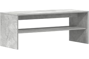 vidaXL Tv-bänk betonggrå 100x40x40 cm konstruerat trä