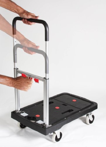 Magna Cart MFF robuste, faltbare Transportkarre aus Aluminium, kompakt, platzsparend, leichtgewichtig, Ladekapazität 135kg - 10