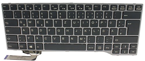 Preisvergleich Produktbild Keyboard / Tastatur deutsch mit Beleuchtung für LIFEBOOK U745