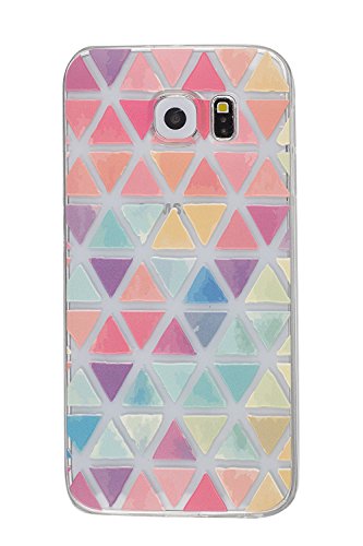 Samsung Galaxy S7 NOVAGO   Elegante funda gel de silicona irrompible resistente para Samsung Galaxy S7  Tri  ngulos 