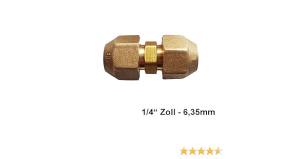 Kaltemittelleitung Verbindungsnippel Messing 1 4 Zoll