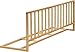 IB-Style - High Quality Bedrail "PINO" Solid Beech-Wood Natural or White | Bedguard Child Kid Baby Bed Sleep - Width 47.2" - Height 16.5" Natural