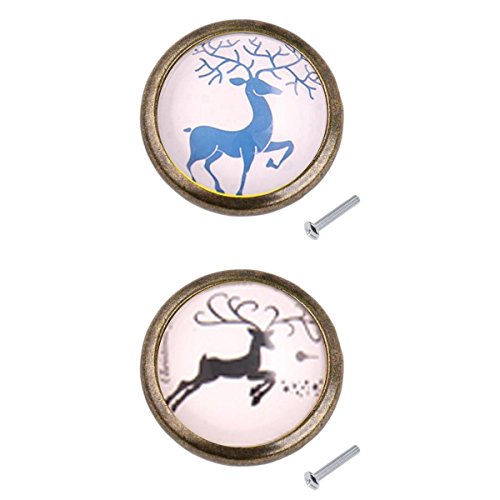 Preisvergleich Produktbild Homyl 2er-Set Hische Muster Möbelknöpfe Schrankknöpfe Knöpfe für Schrank Schublade