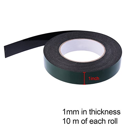 10 m 25 mm Cinta de Espuma de Doble Cara Cinta de Esponja Cinta
Adhesiva Impermeable de Montaje Grado de Automotor Placa de N mero
Decoraci n de Coches Negro