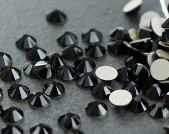 Swarovski Crystal Jet (280) Rhinestone Gems - Small Pack - 2Mm (Ss6) 60 In Pack