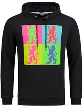 Tracht & Pracht - Herren 100% Baumwolle - Hoodie Kapuzenjacke Sweatshirt Pullover Shirt POP ART