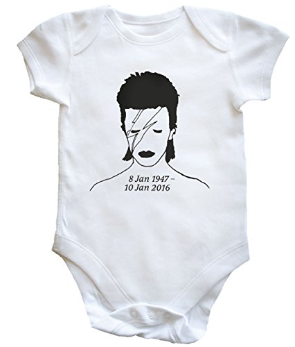 HippoWarehouse Bowie Tribute baby vest boys girls