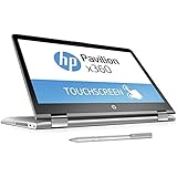 HP Pavilion x360 14-ba026ng (14 Zoll FHD Touchscreen) Convertible Notebook (Intel Core i3-7100U, 8GB RAM, 256GB SSD, Intel HD-Grafikkarte 620, Windows 10 Home 64) silber