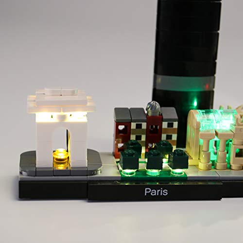 K9CK-Kit-Luci-per-Lego-Architecture-Parigi-21044-Kit-di-Illuminazione-a-LED-Compatibile-con-Modello-LegoSolo-Luce