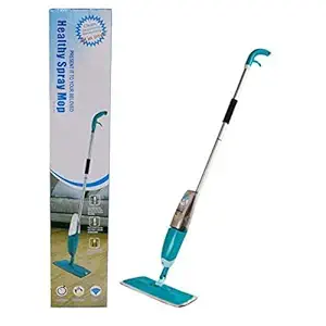 HBMALLINDIA Multi Functional Microfiber Floor Cleaning Healthy Spray Mop with Removable Washable Cleaning Pad and Integrated Water Spray Mechanism (Color AS PER Availability)