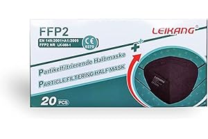 LEIKANG FFP2 schwarz Masken LK-088-1 mit CE 0370