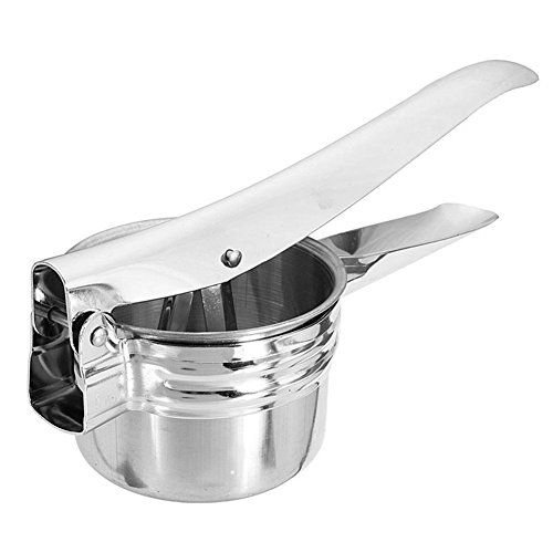 valink Edelstahl Kartoffelpresse Kartoffelstampfer, Obst Gemüse Press Maker Saftpresse Crusher Squeezer – Einfache Reinigung Haushalt Küche Kochen Tools – 27 x 9 x 10 cm - 4