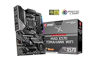 MSI MAG X570 Tomahawk WiFi AMD ATX Gaming Mothearboard with 4 RAM Slots