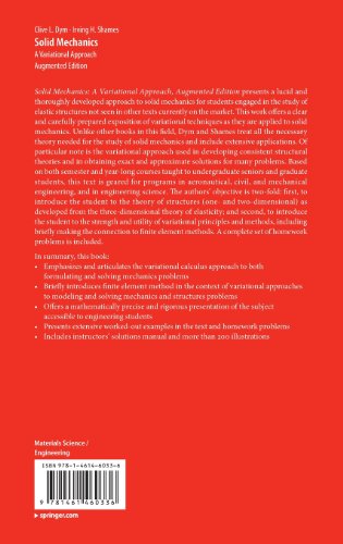 Livres Couvertures de Solid Mechanics : A Variational Approach, Augmented Edition