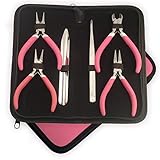 set de joyeria friends boutique Prestige Alicates Nariz Chata, con resorte, HD, 12.7cm (Antideslizante Asas)