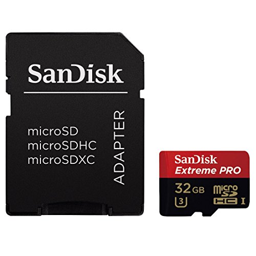 SanDisk Extreme Pro microSDHC 32GB bis zu 95MB/Sek, Class 10, U3 Speicherkarte