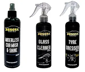 Zessta Waterless Car Wash, Glass Cleaner & Tyre Dresser