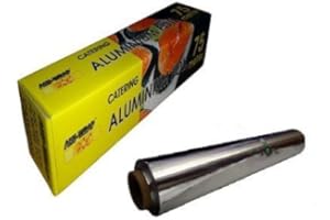 TAHA®-CHEAP ALUMINIUM KITCHEN / COOKING / CATERING TIN FOIL SANDWICH WRAP 300mm X 75m