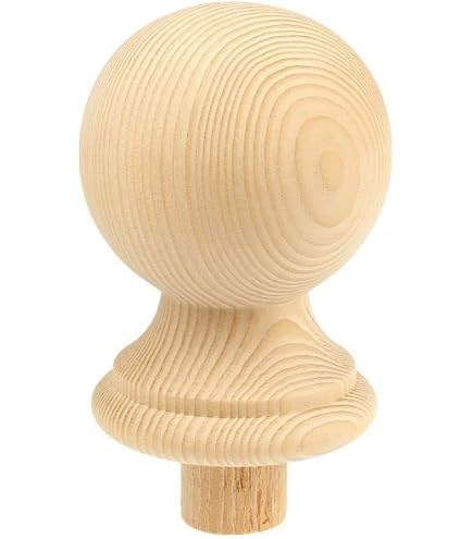 Ash HALF Square Acorn Newel Cap 90mm - Shaw Stairs Ltd - Ash Provincial Cap