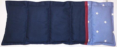 Preisvergleich Produktbild Roggenkissen Kühlkissen Körnerkissen marine sterne 100% Baumwolle 50x20cm Wärmekissen