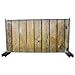 Produktbild (Mesh) Holzwand B6 Bauzaunbanner, Sichtschutz, Windschutz, Zaunblende, Festival Banner, 340 x 173 cm, DRUCKUNDSO