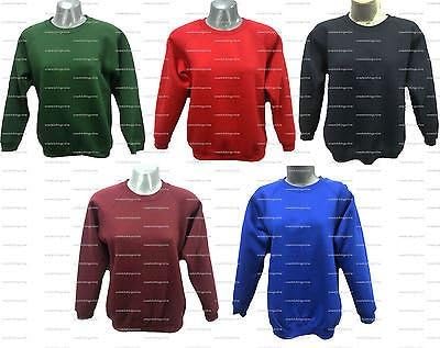 Smart Clothing School Sweatshirt Navy Green Royal Blue Red Maroon Ages 2 3 4 5 6 7 8 9 10 [Red 11-12 Years]
