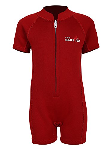 Two Bare Feet Classic Baby Wetsuit - Neoprene Swimsuit Ages 0 - 48 months (L (24-36 months), Red)