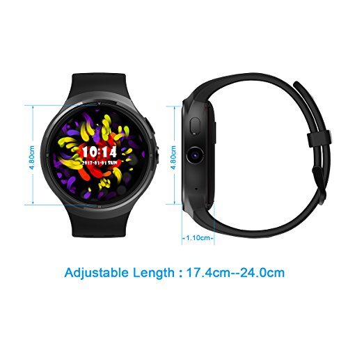 Diggro DI06 sia lo Smartwatch sia lo Smartphone, Supporto NANO SIM Card , Android 5.1 Quad Core RAM/ROM 1GB+16GB, Supporto WIFI e Rete 3G, 2.0MP 720p HD Camera, GPS , Cardio Frequenzimetro, Pedometro, Distanza, Calorie, Monitor Sonno, Anti-Perso, Notifiche APP, WhatsApp, Facebook, Twitter, Instangram, Musica Player, Impermeabile