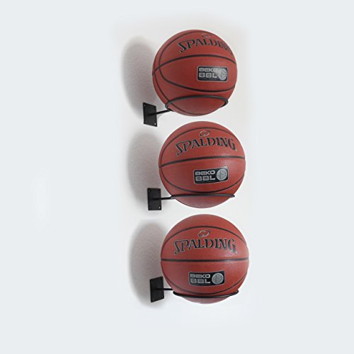Ballhalter / Ballhalterung für Fußball, Basketball, Volleyball etc. – zur Wandmontage – verstauen von Bällen jeglicher Art – Ballständer - 2