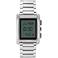 ALFAJR Digital Dress Watch For Men- WS-06S Stainless Steel Casual Watch for Men with Worldwide Prayer Times & Digital Compass, Silver, casual, Silver, casual
