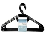 Sustania Kleiderbügel 50 Stück Wäschebügel Kunststoff drehbar SCHWARZ