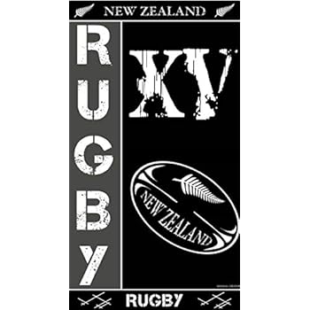 Rugby Serviette De Bain Ou Drap De Plage 100x180cm