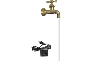 ASOTAGI Arrosoir à bec coulant invisible, robinet magique invisible flottant, fontaines de table magiques d'extérieur pour décoration de jardin, cour