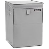 Brabantia 109324 - Caja apilable para la colada, color gris