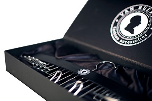 Hochwertiger Krawattenhalter aus Holz für 24 Krawatten – Krawattenbügel zur Krawatten-Aufbewahrung | VAN BEEKEN Krawattenbügel - 7