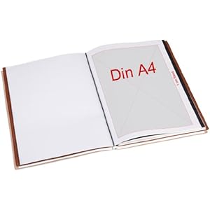 X17 A4 + Road Skin 2 Notes + Double Case - Only Ring Binder Conference Folder with Organiser, Modular Notebook, Leather Fase Material cork