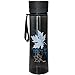 Produktbild 1 Liter Schwarze Kunststoff Wasserflasche Wassersportflasche mit Griff von Kurtzy - Sportflasche mit Schraubverschluss - Anti-Leck-Technologie  Für das Laufen und Radfahren - Ideal für Männer, Frauen und Kinder - Einfach zu Reinigen